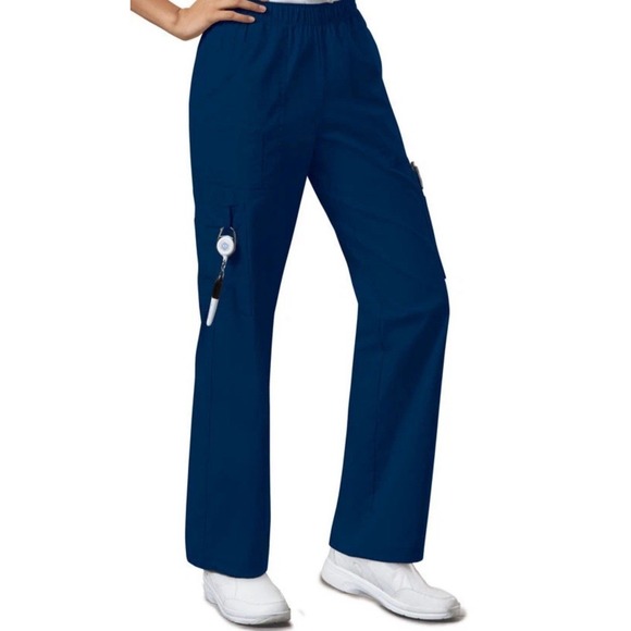 Cherokee Workwear Other - NEW WITH TAG-Scrubs Cherokee Workwear Mid Rise Pull On Cargo Pant 4005 Navy XS